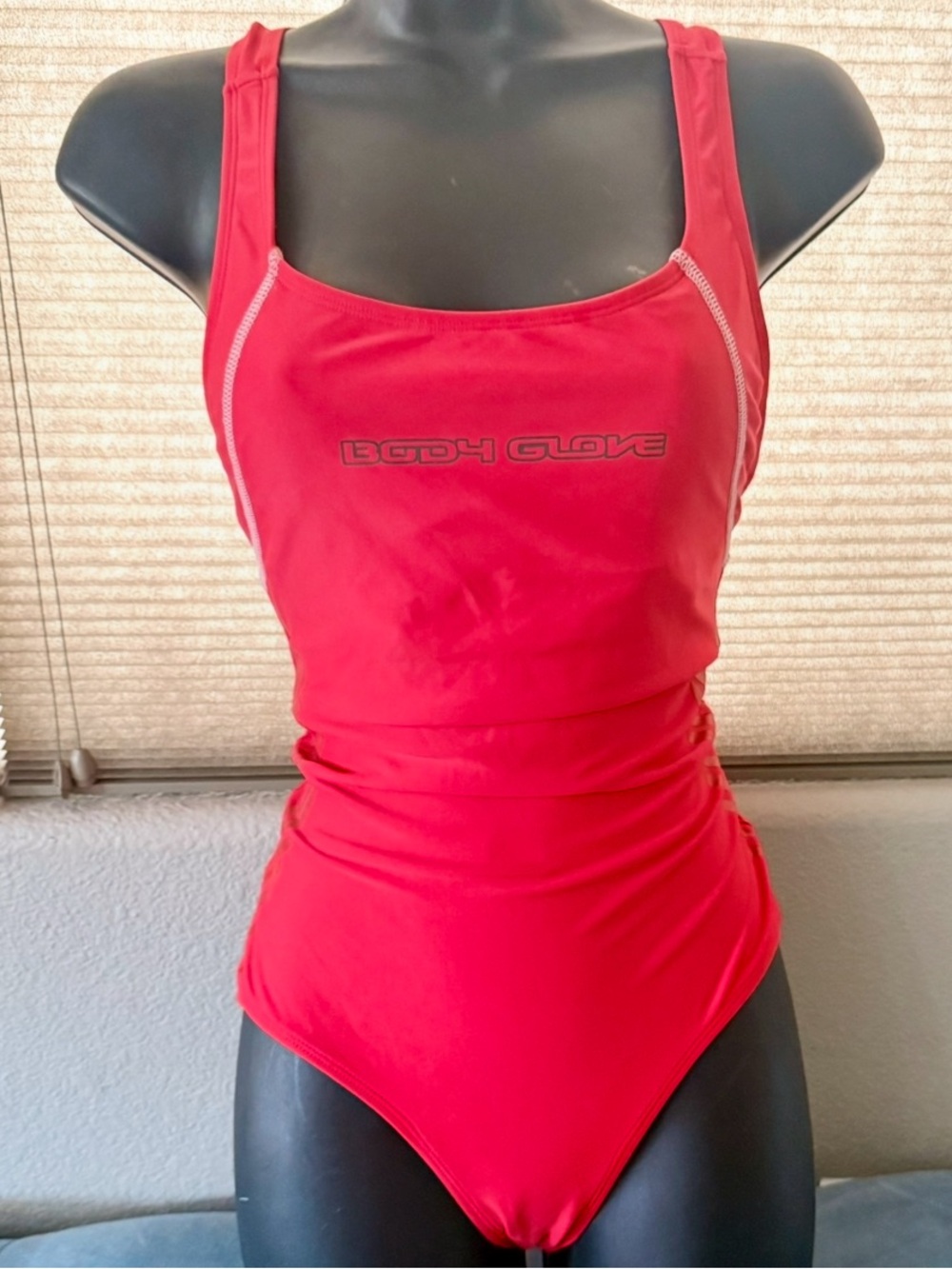 Vintage 1980’s Body Glove Vapor Skin Red One-Piece Swimsuit XS